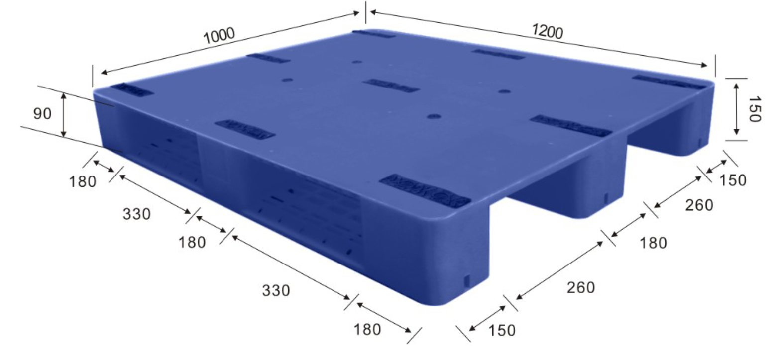 Heavy-Duty Multipurpose Industrial Plastic Pallet